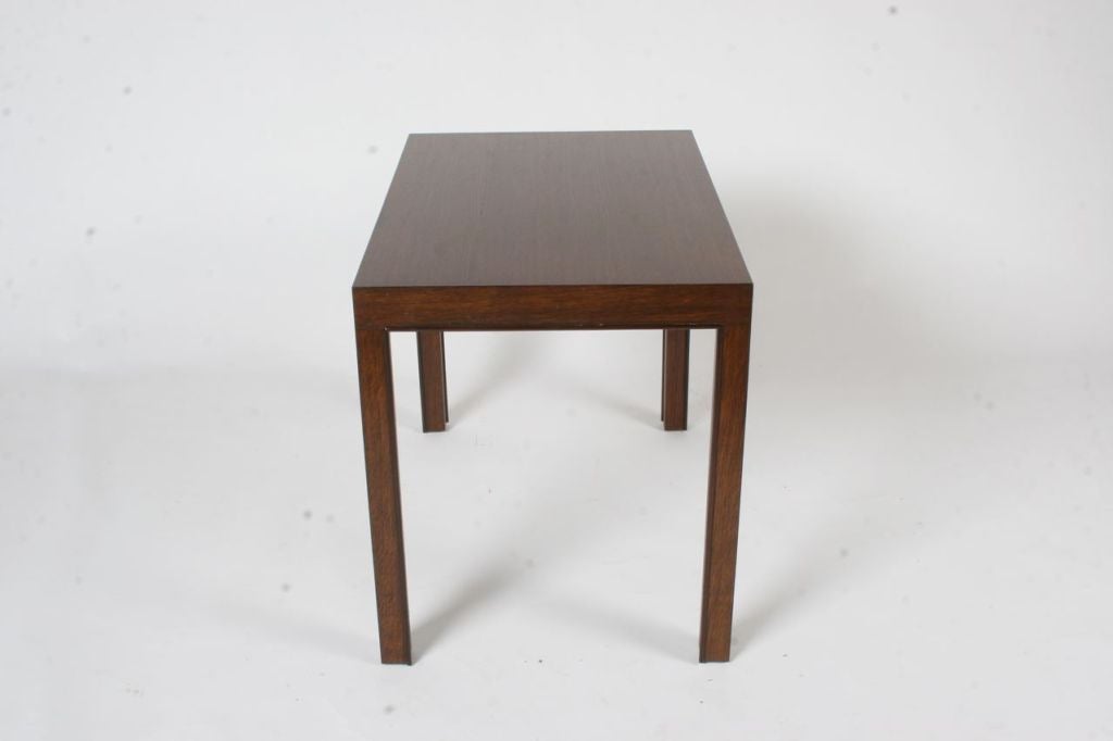 Mid-Century Modern Edward Wormley Side Table with Rosewood Piped Edge