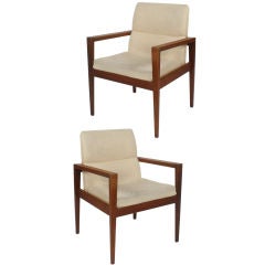 Pair of Jens Risom arm chairs