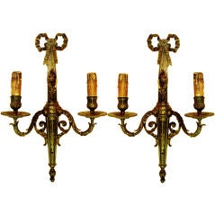 Pair of Bronze  Sconces