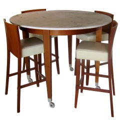High Table W/four Stools- Neoz Project By Philippe Starck
