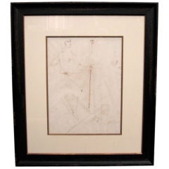 JEAN COCTEAU costume sketch JEAN COCTEAU costume sketch