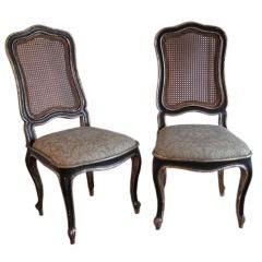 Pair of 19th c. painted Venetian Chairs