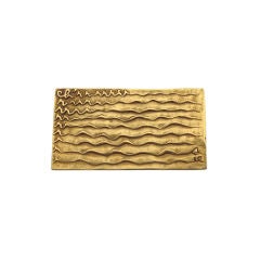LINE VAUTRIN "Cherie" gilded bronze box