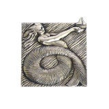 LINE VAUTRIN "Mermaid" silvered bronze box