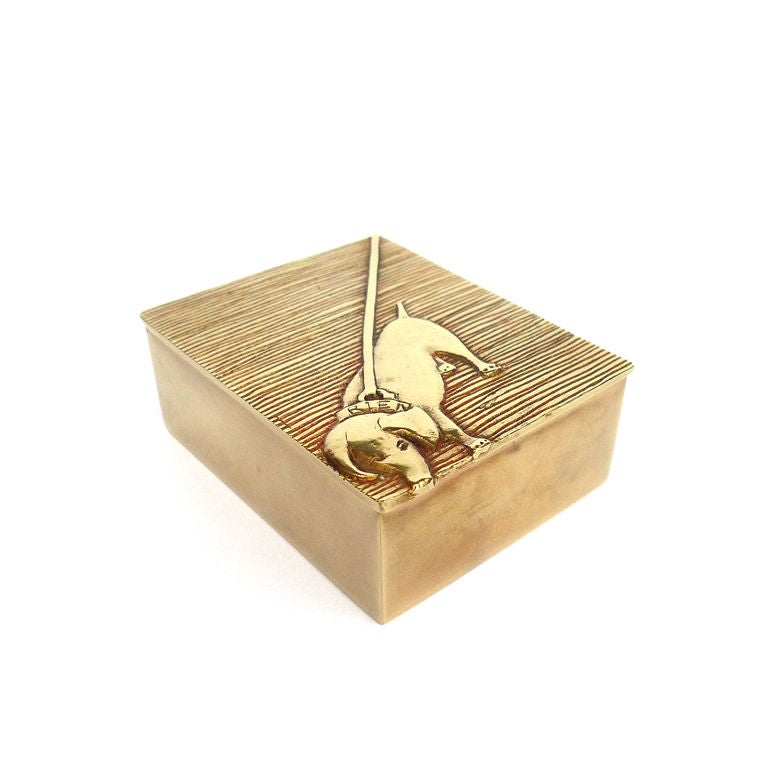 LINE VAUTRIN "All Or Nothing" gilt bronze box