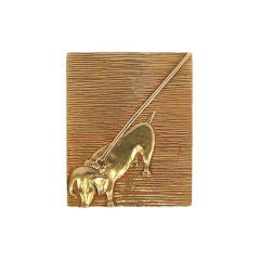 LINE VAUTRIN "All Or Nothing" gilt bronze box
