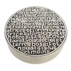 LINE VAUTRIN "The Antagonists" silvered bronze box