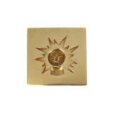 Vintage Rare LINE VAUTRIN "The Sun 
The Moon" gilded bronze box