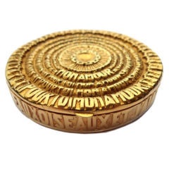 LINE VAUTRIN gilded bronze box