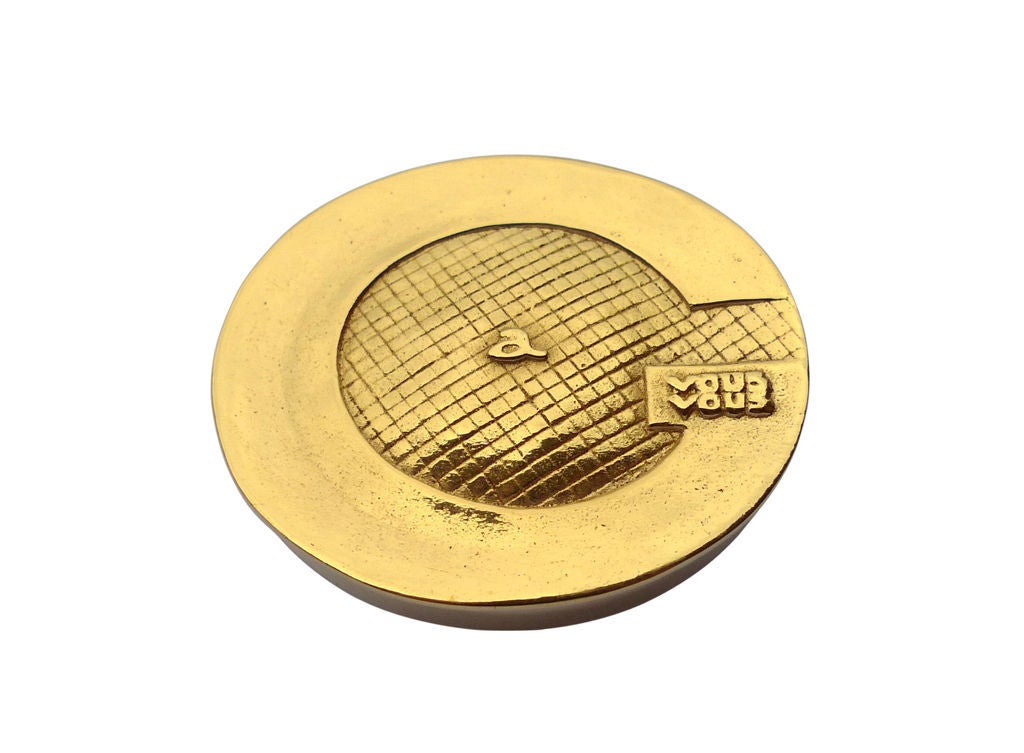 "Hungry 4 You" gilt bronze compact by LINE VAUTRIN