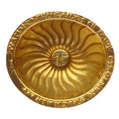 LINE VAUTRIN "The Twins" gilt bronze tray