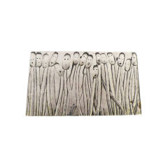 LINE VAUTRIN "The Reeds" silvered bronze box