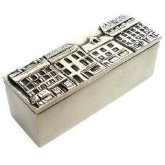 LINE VAUTRIN "Faubourd St. Honore" silvered bronze box