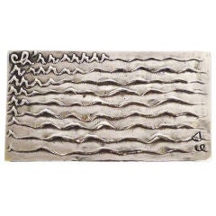 LINE VAUTRIN "Cherie" silvered bronze box