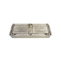 LINE VAUTRIN "The Lady And The Unicorn" silvered bronze box