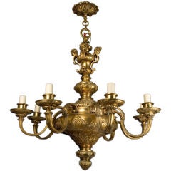 French, gold plated chandelier
