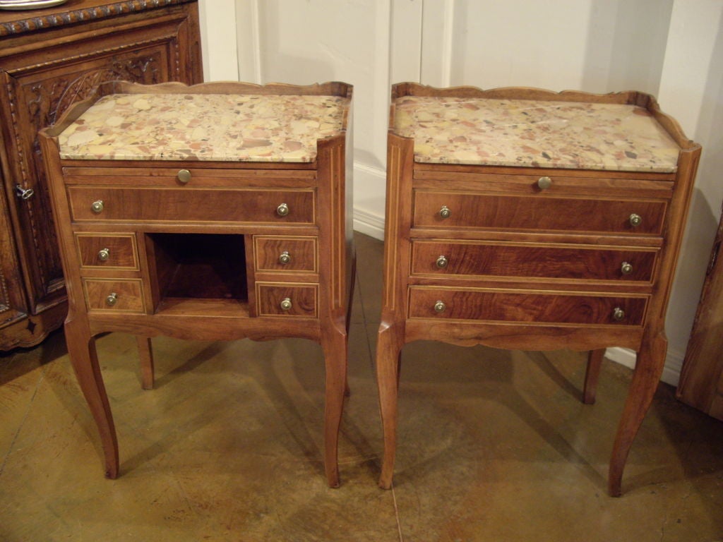 Pair Louis XV side tables