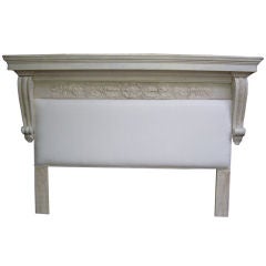 Antique 19th c. French Architectural element Bed Headboard