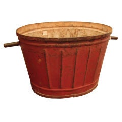 Large Antique tole' bucket