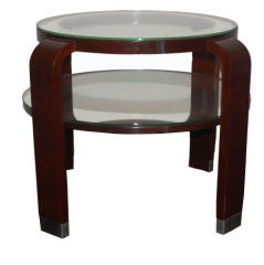 a round side table