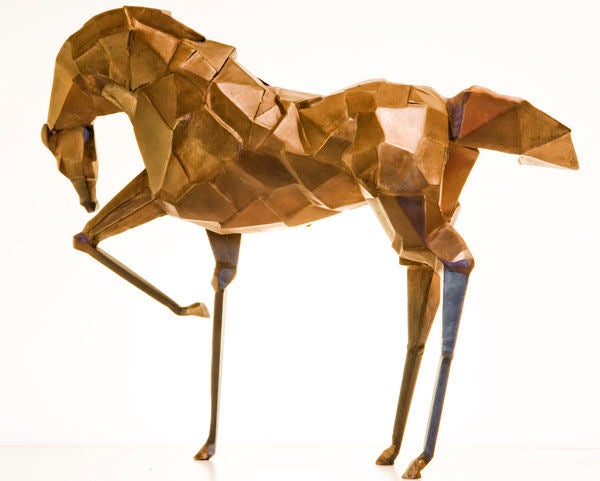 Stunning bronze sculpture of horse made by local artisan
