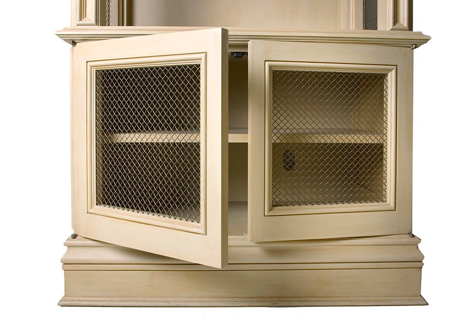 Unknown Pair of broken pediment bookcases