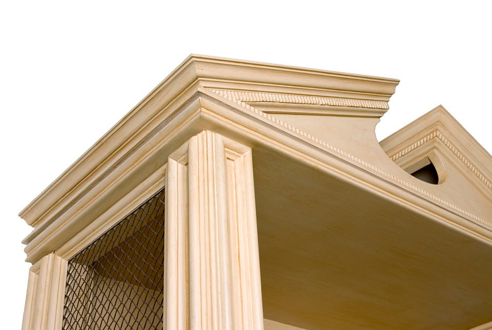 20th Century Pair of broken pediment bookcases