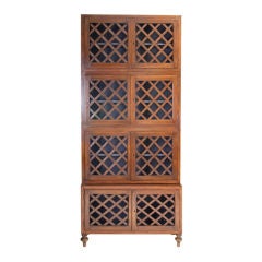 Unique Four Piece Lattice Front Cabinet