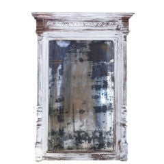 Antique Mirror in Intricately Carved Wood Frame