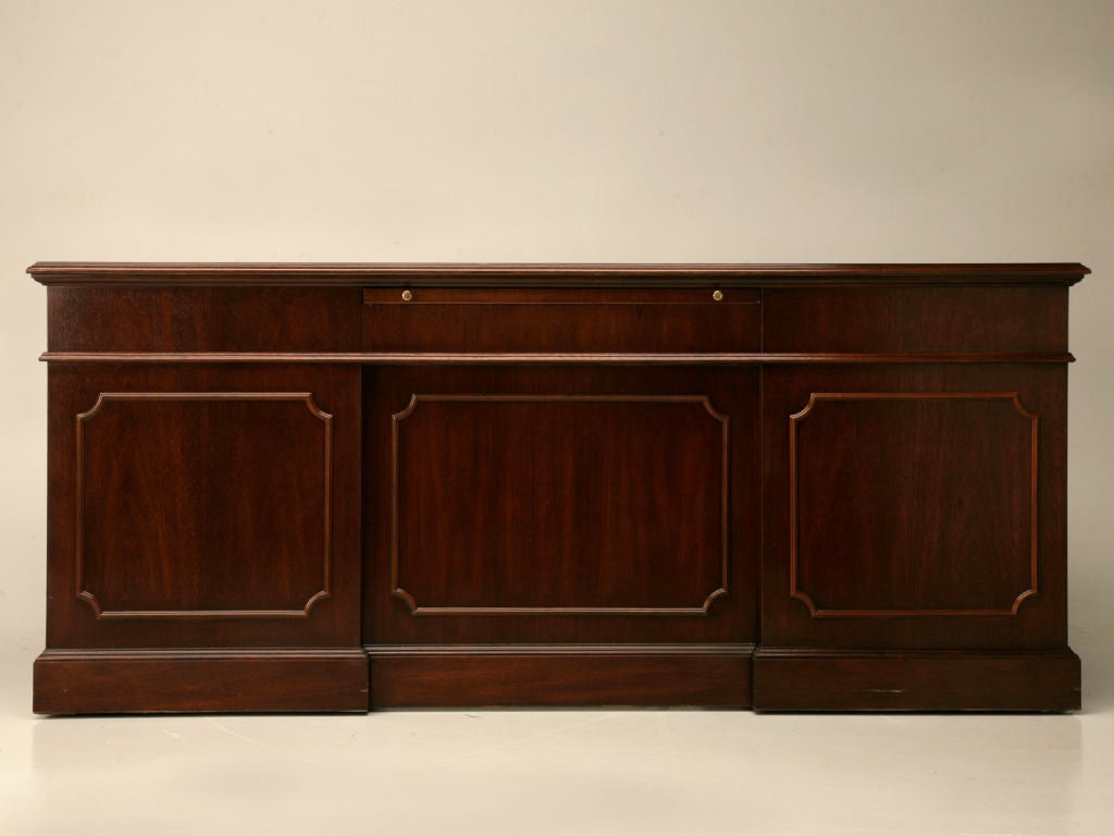 Vintage American Mahogany English Style Executive Desk 4