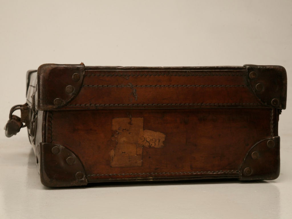 old leather luggage