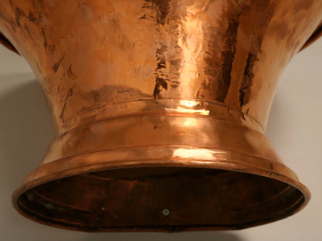c.1780 Original French Copper Lavabo w/Brass Accents 5