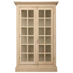 Antique French Door Bibliotheque/China Cabinet