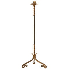 c.1900 Antique Italian Candle Pricket/Floor-lamp