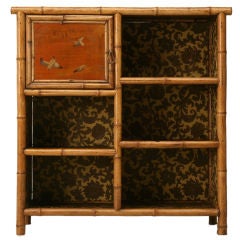 c.1890 Antique English Bamboo Bookcase