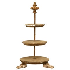 Antique c.1850 Italian 3-Tier Hostess Stand/Shop Fitting