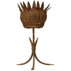Vintage French Metal Plant Stand