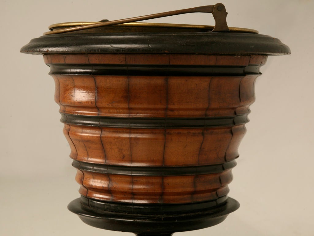 c.1850 Antique Dutch Mahogany Treen Peat Bucket/Wine Cooler 1