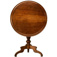 c.1880 Antique French Walnut Tilt-Top Table