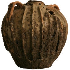 18th Century Handmade Antique French Walnut-form Oil Jug