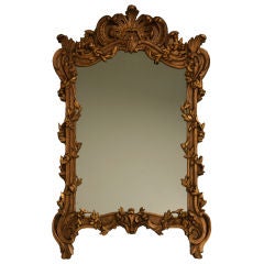 Gorgeous Restored Vintage French Rococo Gilt Mirror