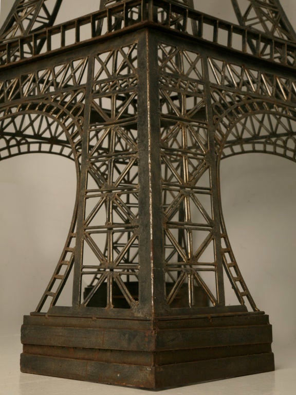 Vintage French 11' Steel Eiffel Tower Replica 5