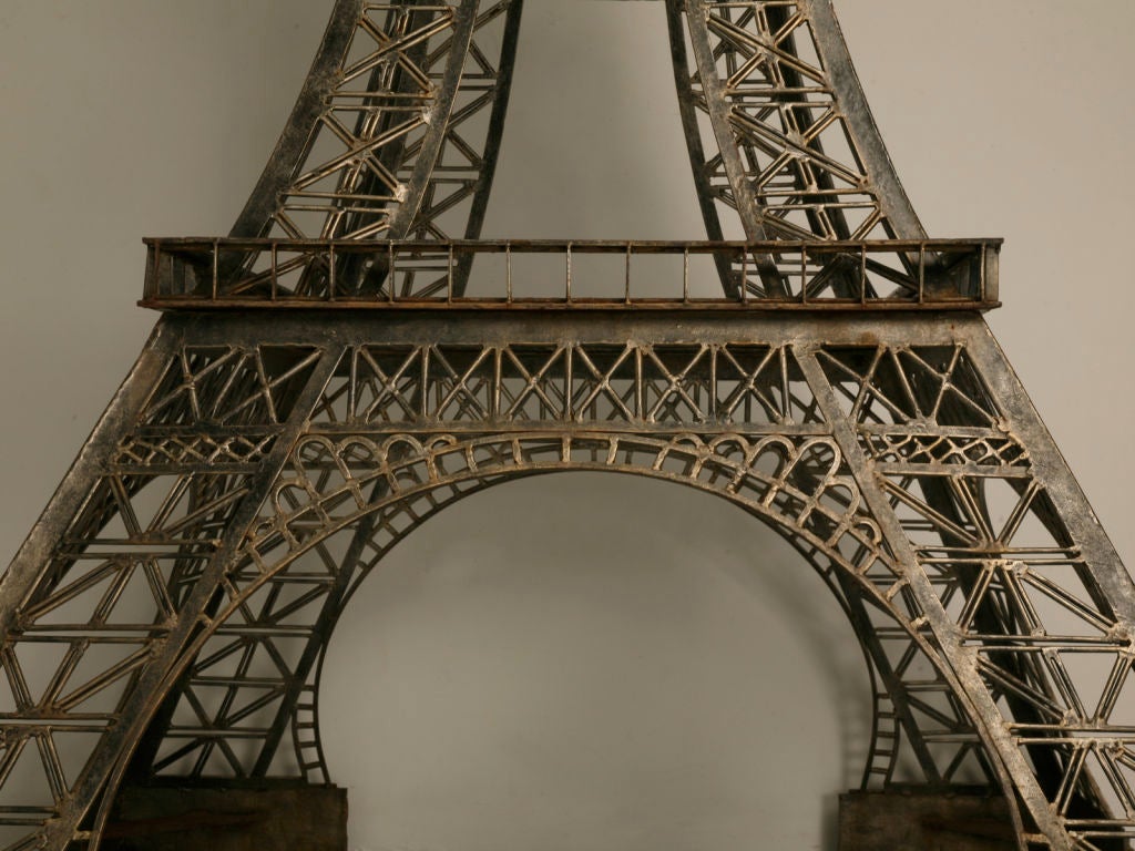 Vintage French 11' Steel Eiffel Tower Replica 2