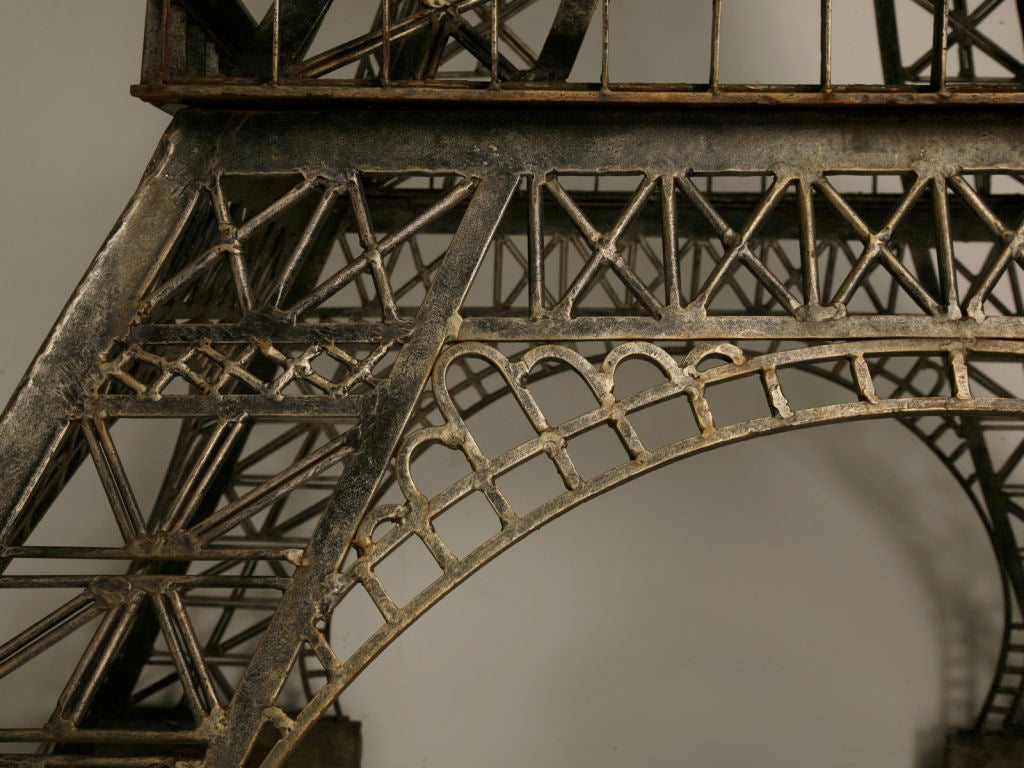 Vintage French 11' Steel Eiffel Tower Replica 4
