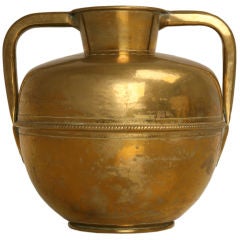 c.1910 Continental Arts and Crafts Brass Urn
