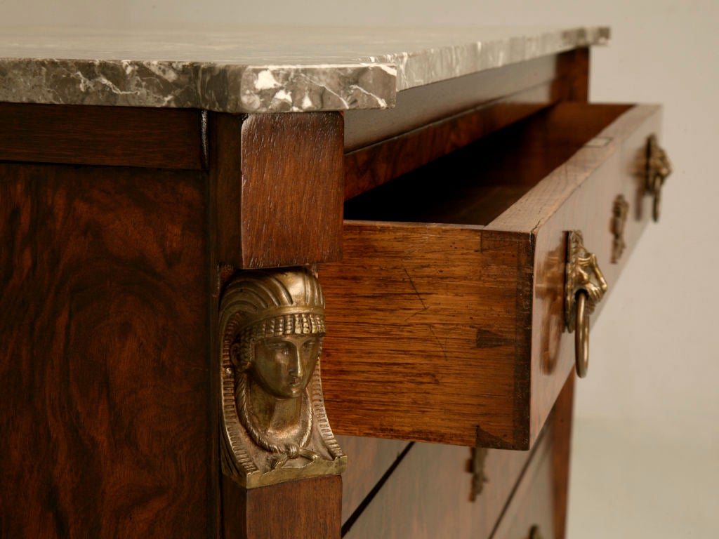 French c.1850 Egyptian Revival Chest of Drawers