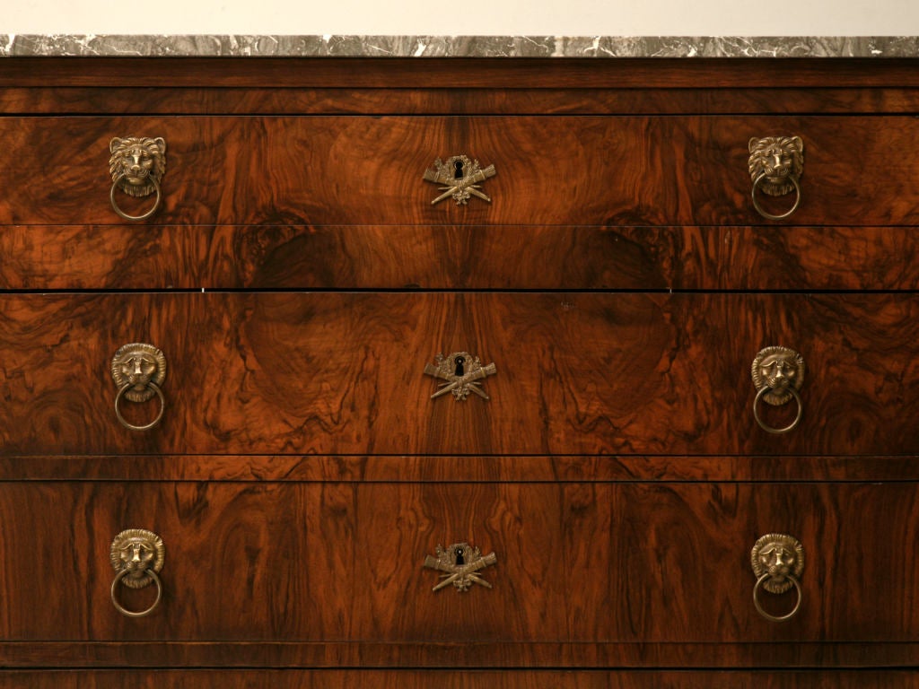19th Century c.1850 Egyptian Revival Chest of Drawers
