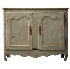 18th Century Antique French, Painted Louis XV, Two-Door Buffet
