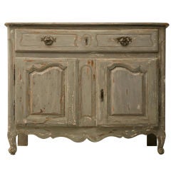 Original 18th Century Antique French Painted Louis XV Buffet 7
