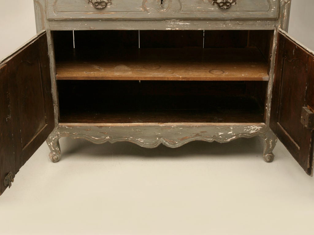 Antique 18th Century French Painted Louis XV Buffet, Restored 2